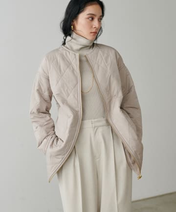 LARUTA(ラルータ) リバーシブルファーキルトミドルコート