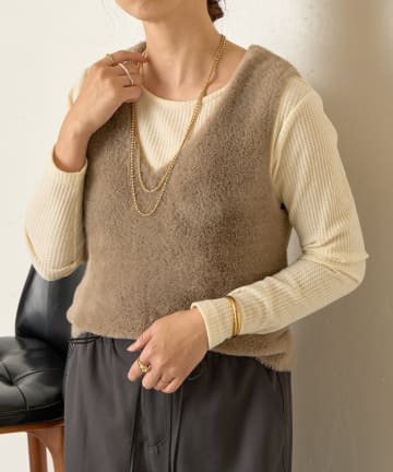 Jena　espace merveilleux(ジェナ　エスパスメルヴェイユ) ワッフルプルオーバー