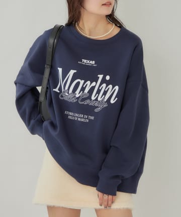 mystic(ミスティック) 裏起毛ロゴスウェット