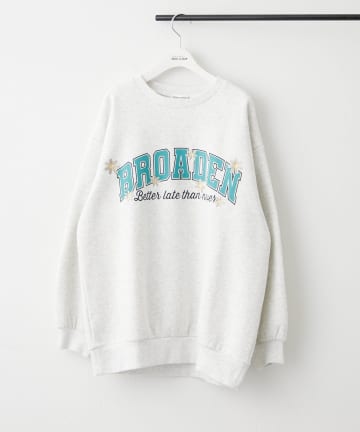 Remind me and forever(リマインドミーアンドフォーエバー) お花とロゴのアソート裏起毛プルオーバー