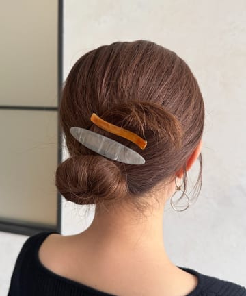 Chez toi(シェトワ) 細長円形バレッタ