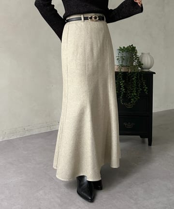 Thevon.(ゼヴォン) ツイードマーメイドスカート