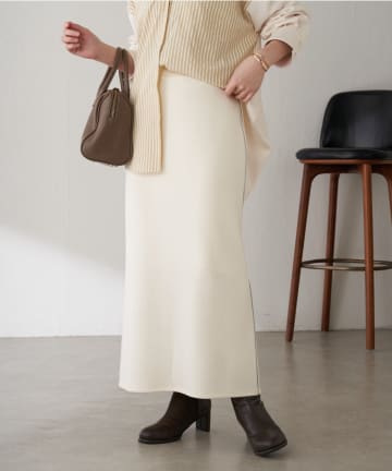 COLLAGE GALLARDAGALANTE(コラージュ ガリャルダガランテ) 【伸縮性◎】サイドラメダンボールタイトスカート/セレモニー