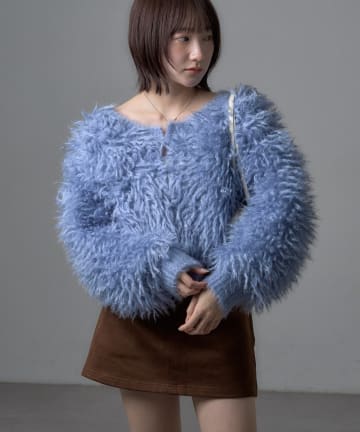 mline(エムライン) [mline]ループショート カーディガン