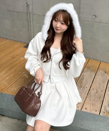 Remind me and forever(リマインドミーアンドフォーエバー) 【上下SET】ファーパーカーセットアップ