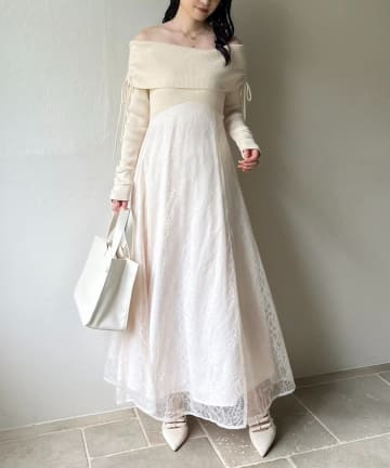 NICE CLAUP / OLIVE des OLIVE OUTLET(ナイスクラップ  / オリーブ デ オリーブ アウトレット) 【one after another】ドッキングワンピ