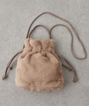 Remind me and forever(リマインドミーアンドフォーエバー) 巾着２ＷＡＹファーショルダー