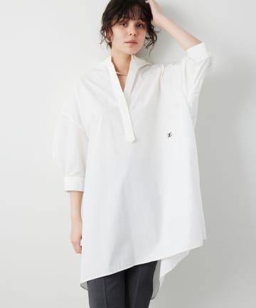 Whim Gazette(ウィム ガゼット) 刺繍チュニックシャツ