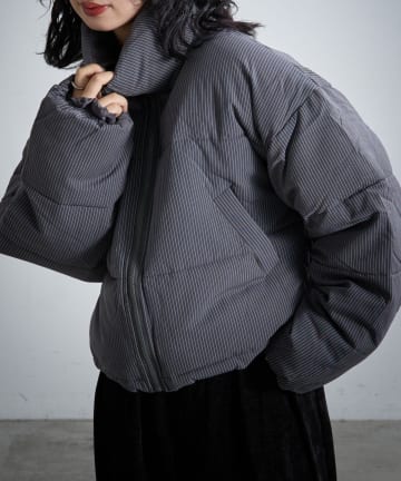 -goocy-(グーシー) ストライプショートジャケット