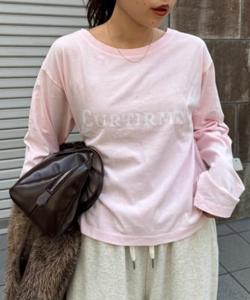 CIAOPANIC TYPY(チャオパニックティピー) クロップド丈ピグメントフォトプリントTee