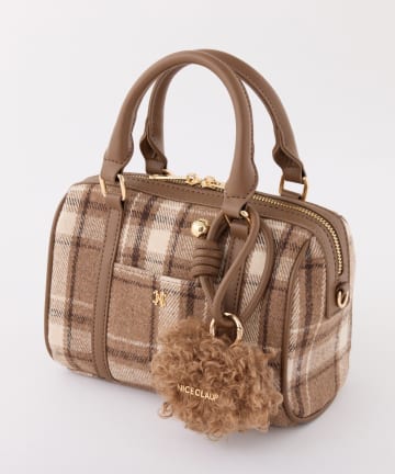 one after another NICE CLAUP(ワンアフターアナザー ナイスクラップ) ハートチャーム付きミニボストン