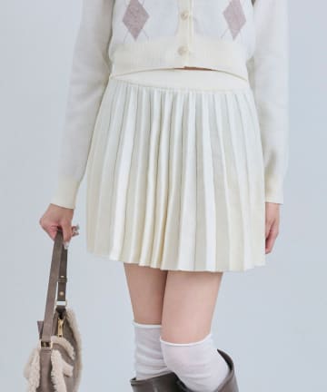 OLIVE des OLIVE(オリーブ デ オリーブ) ニットプリーツスカート