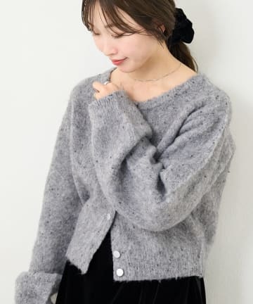 Kastane(カスタネ) B ネップニットカーディガン