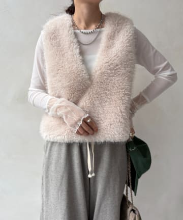 DOUDOU(ドゥドゥ) レースチュール切替シアーTEE