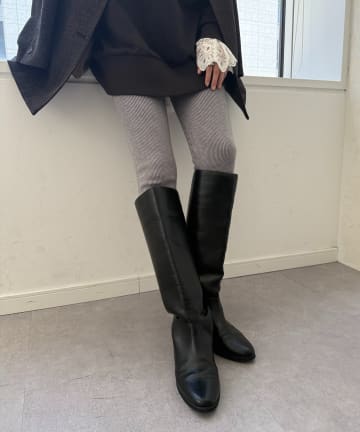 DOUDOU(ドゥドゥ) 裏シャギーニットレギンス