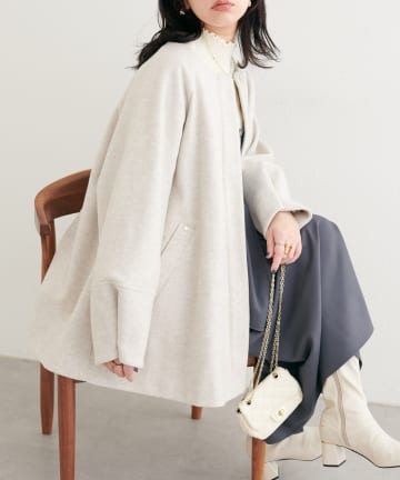 natural couture(ナチュラルクチュール) 【WEB限定】〈osono〉２WAYノーカラーコート