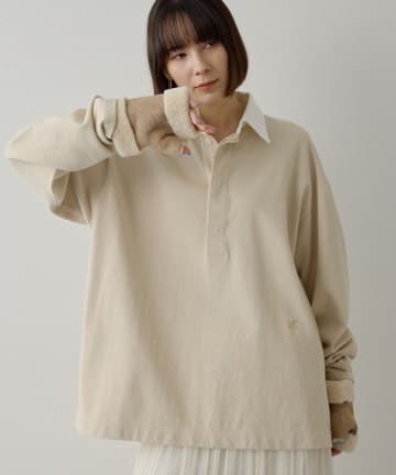 Whim Gazette(ウィム ガゼット) 刺繍ラガーシャツ