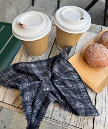 CIAOPANIC TYPY(チャオパニックティピー) lilサテンチェック柄スクエアBIGシュシュ