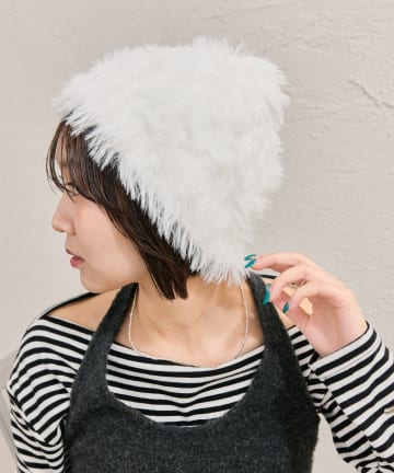 mystic(ミスティック) シャギーニット帽