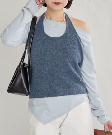 mystic(ミスティック) 【WEB限定カラーBLU / SETアイテム】ホルタービスチェSETロンT