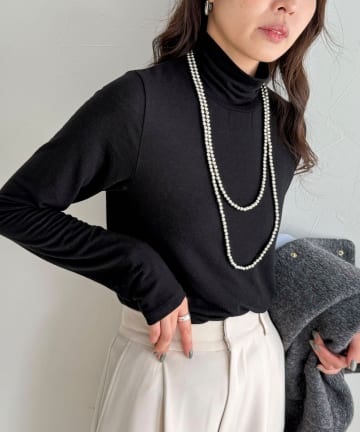 FREDY & GLOSTER(フレディ アンド グロスター) ウールブレンドシアータートルプルオーバー