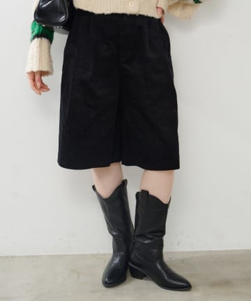 【2サイズ展開】コーデュロイハーフパンツ