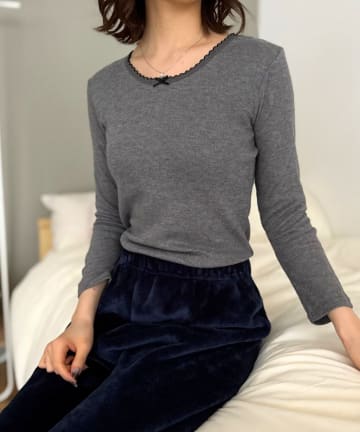 LOCUST(ローカスト) 【触り心地抜群】両起毛軽フワインナー