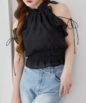 NICE CLAUP / OLIVE des OLIVE OUTLET(ナイスクラップ  / オリーブ デ オリーブ アウトレット) 【one after another】アメスリブラウス