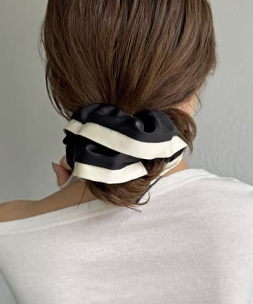 Lattice(ラティス) バイカラーサテンシュシュ