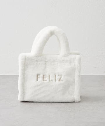 NICE CLAUP / OLIVE des OLIVE OUTLET(ナイスクラップ  / オリーブ デ オリーブ アウトレット) 【OUTLET限定】ロゴ刺繍ファートート