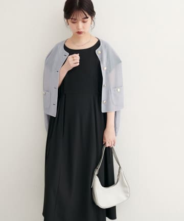 NICE CLAUP / OLIVE des OLIVE OUTLET(ナイスクラップ  / オリーブ デ オリーブ アウトレット) 【natural couture】サイドドロストワンピース