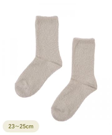 ふわふわクルーソックス