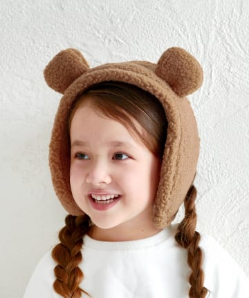 3COINS(スリーコインズ) KIDS耳付きイヤマフ