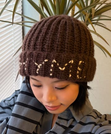 CIAOPANIC TYPY(チャオパニックティピー) 【UNISEX】刺繍ロゴニットキャップ