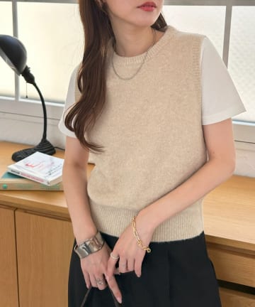 OUTLET(アウトレット) 【Discoat】ニットベスト