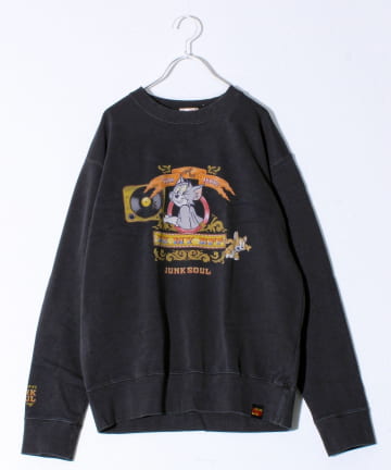 FREDY & GLOSTER(フレディ アンド グロスター) 【JUNKSOUL/ジャンクソウル】TOM&JERRY RECORD スウェット
