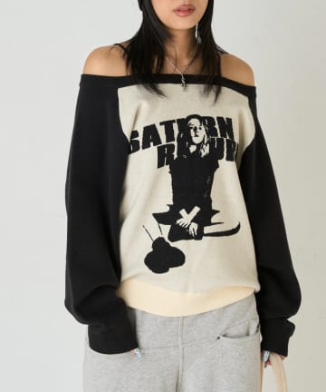 WHO’S WHO gallery(フーズフーギャラリー) 【WEB限定】シャーロットオフショルニット