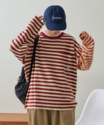 CIAOPANIC TYPY(チャオパニックティピー) 【ユニセックス】【GEVACO】ボーダーニットプルオーバー