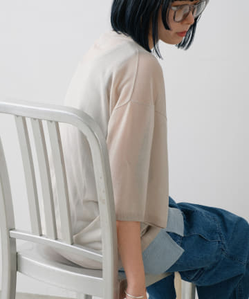 OUTLET(アウトレット) 【Kastane】【WHIMSIC】シアーニットTシャツ