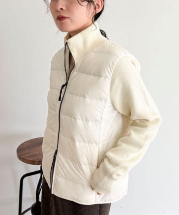 FREDY & GLOSTER(フレディ アンド グロスター) 【TAION】別注HINECK DOWN JACKET+SLEEVEKNIT