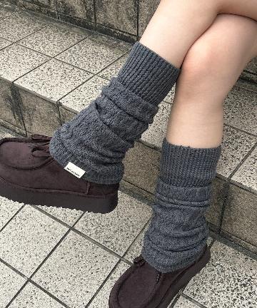 RAY CASSIN(レイカズン) ケーブルレッグウォーマー