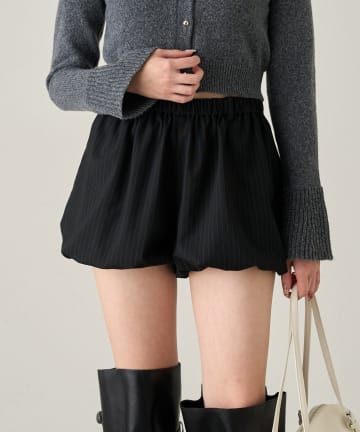 mline(エムライン) [mline]ストライプ バルーンスカパン