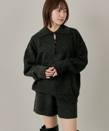 mline(エムライン) [mline]スリット ニットセットアップ