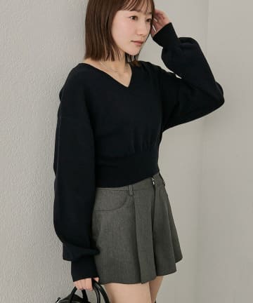 mline(エムライン) [mline]Vコンパクトニット