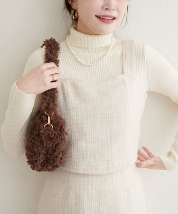 natural couture(ナチュラルクチュール) 〈airi〉ツイードビスチェ