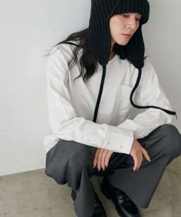 LARUTA(ラルータ) カフス付き天竺カットプルオーバー