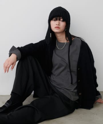 LARUTA(ラルータ) カフス付き天竺カットプルオーバー