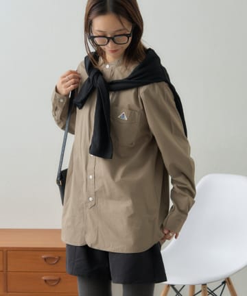 CIAOPANIC TYPY(チャオパニックティピー) 【GEVACO】起毛バンドカラーシャツ