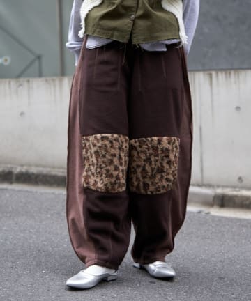 CIAOPANIC TYPY(チャオパニックティピー) 【etsinta/エシンタ】リメイクフリースカーブパンツ