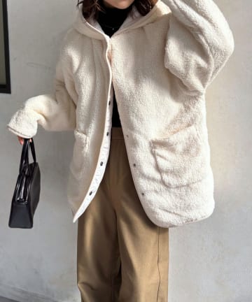 LOCUST(ローカスト) 【2WAY】キルティング×ボアリバーシブルジャケット